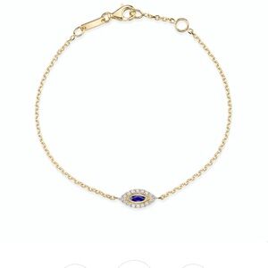Anita Ko evil eye chain bracelet